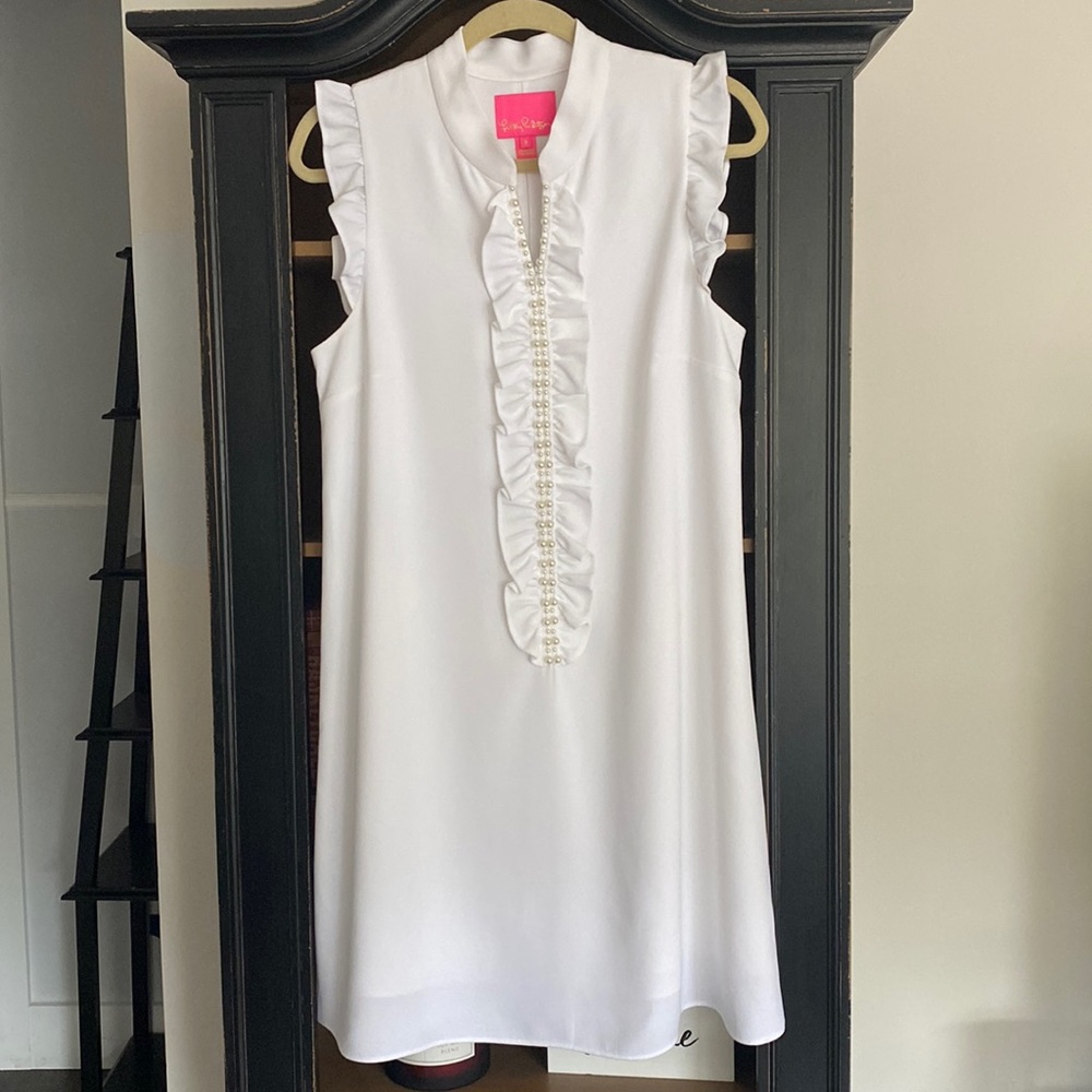 White Adalee Shift Dress Lilly Pulitzer